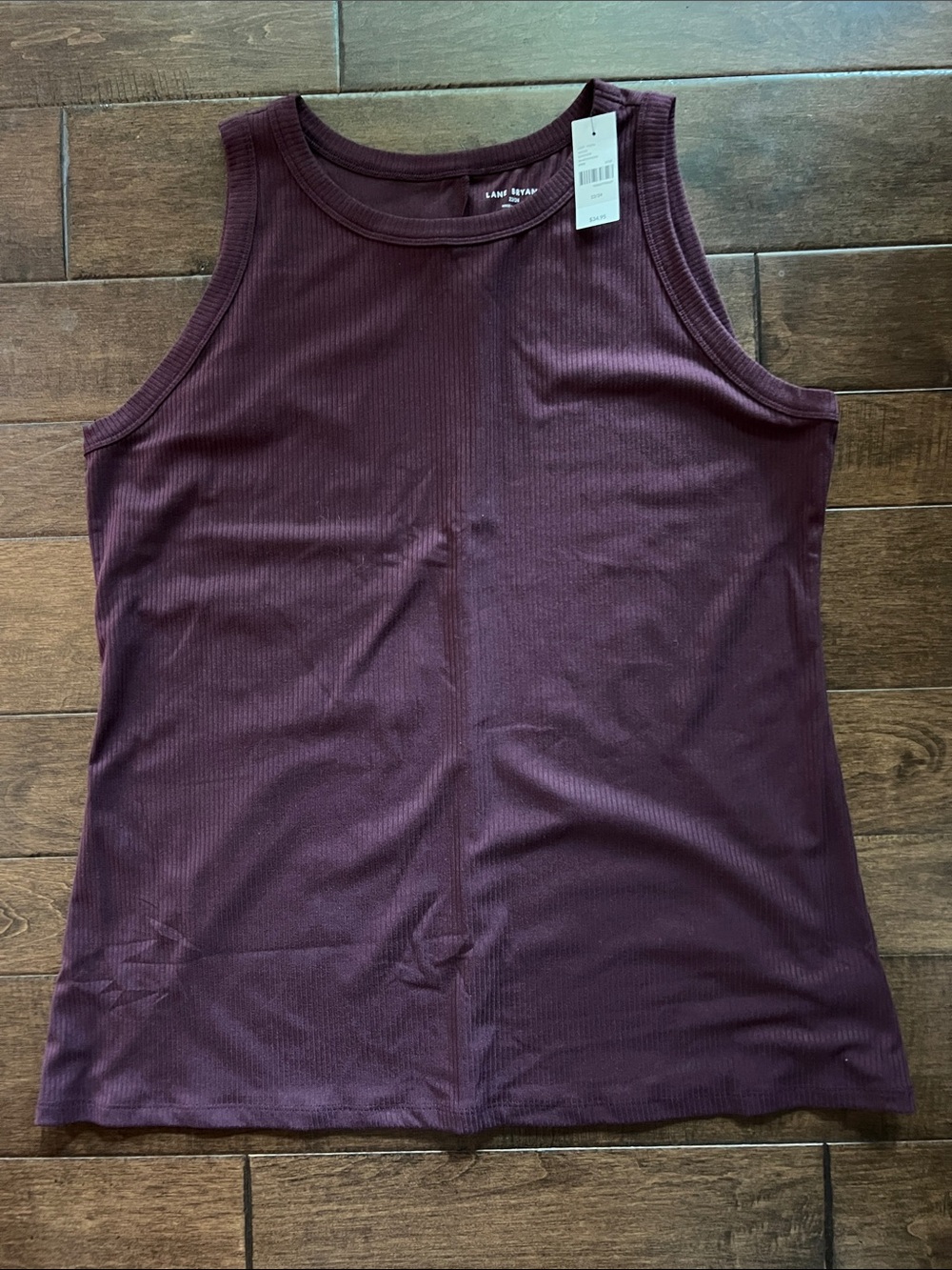 Lane Bryant Ribbed Tank Top - Plum